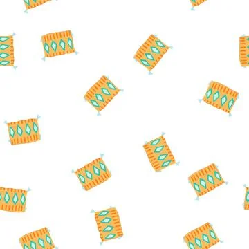 Pattern texture boho pillow cartoon vector Stock-Illustration