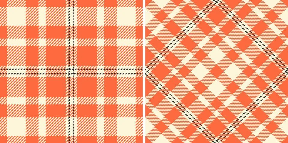 Pattern texture check of fabric vector seamless with a textile tartan backg.. Stock Illustration