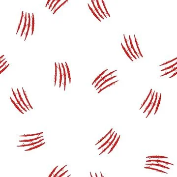 Pattern texture claw scratch cartoon vector Illustrazione stock