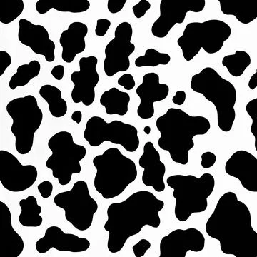 Pattern texture cow spots background Stock Illustration