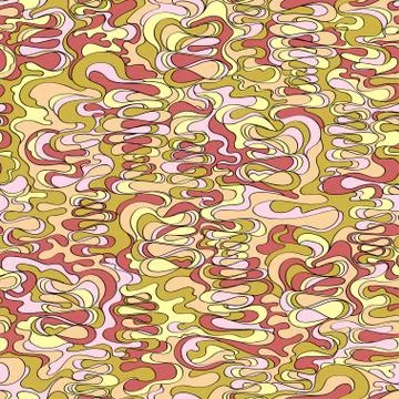 The pattern with the texture of the cream is red, pink and ocher shades. Abst Stock Illustration