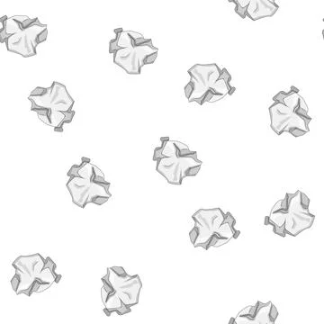 Pattern texture crumpled paper balls cartoon vector Stock Illustration