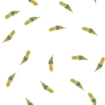 Pattern texture feather exotic bird cartoon vector Illustrazione stock