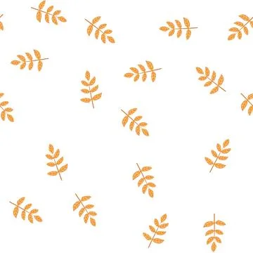 Pattern texture gold leaves cartoon vector Illustrazione stock