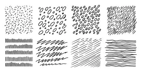 Pattern, texture, line hand drawn. Hatch drawing pen ink and Stock Illustration