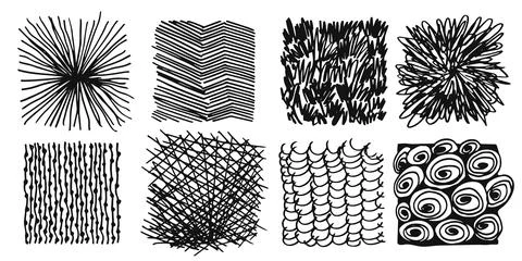 Pattern, texture, line hand drawn. Hatch drawing pen ink and Stock Illustration