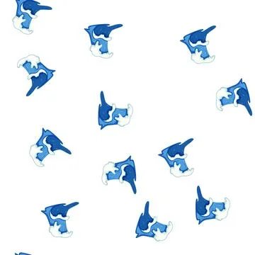 Pattern texture ocean waves cartoon vector Stock Illustration