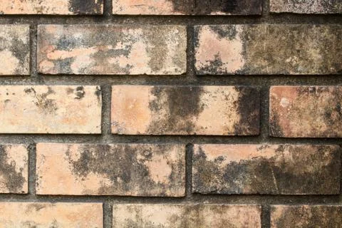 Pattern texture of old brick wall Stock Photos