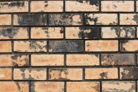 Pattern texture of old brick wall Stock Photos