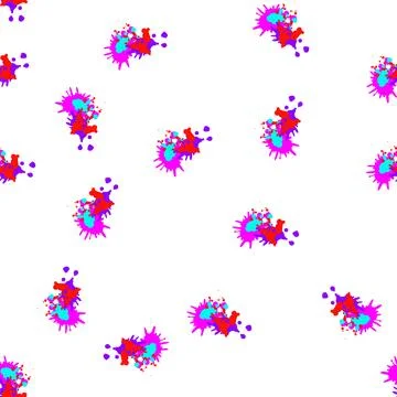 Pattern texture paint splatters cartoon vector Stock Illustration