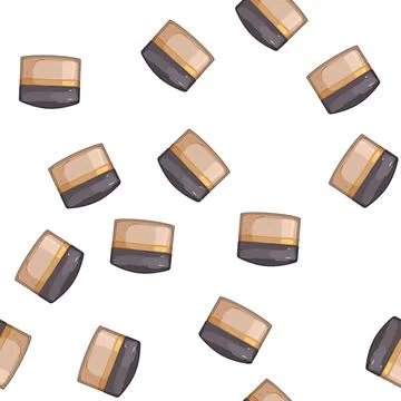 Pattern texture powder cosmetic cartoon vector Stock Illustration