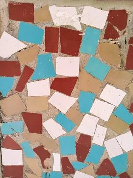 Pattern, texture, square, geometric, design, wallpaper, mosaic, colorful Foto stock