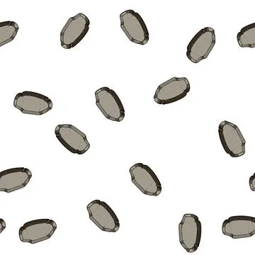 Pattern texture stone button cartoon vector Stockillustratie