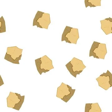 Pattern texture torn cardboard cartoon vector 库存插图