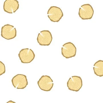 Pattern texture wood circle cartoon vector Stock Illustration