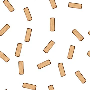 Pattern texture wooden button cartoon vector Stock Illustration