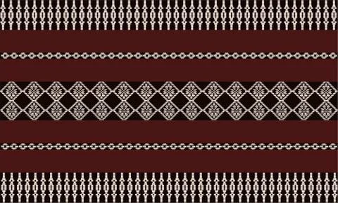 Pattern thai brown. Stock Illustration