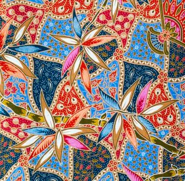 Pattern on the thai cloth Stock Photos