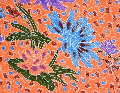 Pattern on the thai cloth Stock Photos
