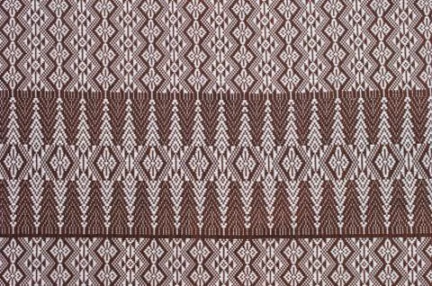 Pattern on the thai cloth Stock Photos