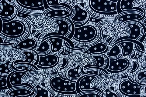 Pattern on thai cloth texture of general traditional thai style native Stock Photos