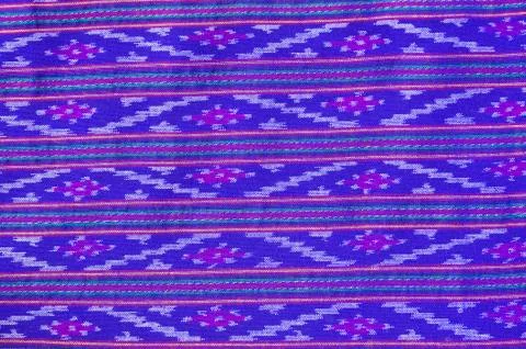 Pattern on thai cloth texture of general traditional thai style native Stock Photos