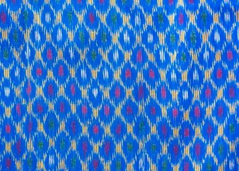 Pattern on thai cloth texture of general traditional thai style native Stock Photos