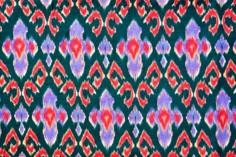 Pattern on thai cloth texture of general traditional thai style native Foto stock