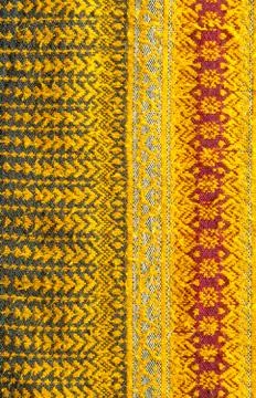 Pattern of thai hand made fabric background Stock Photos