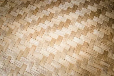 Pattern thailand handmade work from bamboo Stock Photos