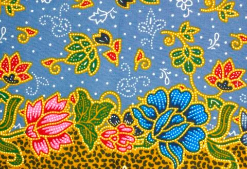 Pattern of thailand native cloths Stock Photos