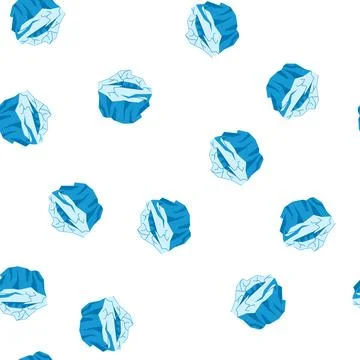 Pattern thaw ice crack cartoon vector Stock Illustration