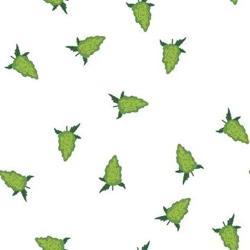 Pattern thc weed bud cartoon vector Stock Illustration