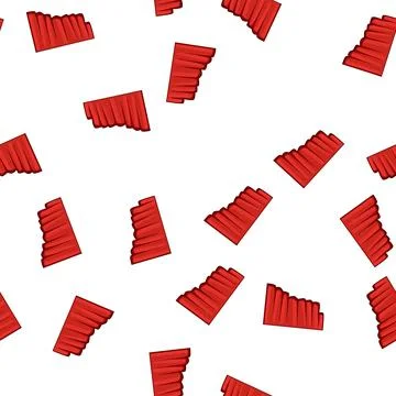 Pattern theater red curtain cartoon vector Stock Illustration