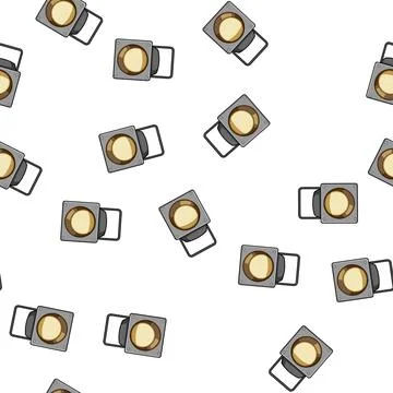 Pattern theater spotlight stage cartoon vector イラスト素材