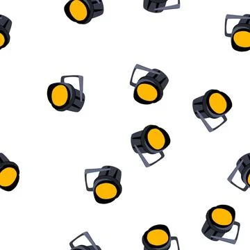 Pattern theater spotlight stage cartoon vector Stock Illustration