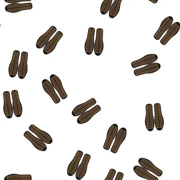 Pattern thermal electric heated insoles cartoon vector 스톡 일러스트
