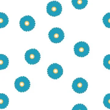 Pattern thickness circular saw blade cartoon vector 스톡 일러스트