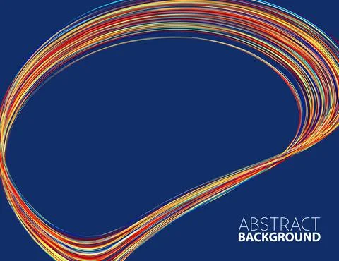 Pattern with thin strips color frame. Vector Stock Illustration