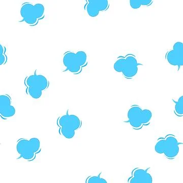 Pattern thought bubble thinking communication idea dialog message Illustrazione stock