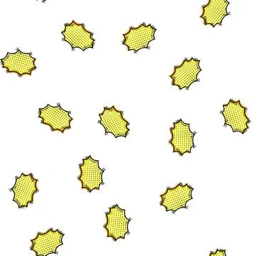 Pattern thought comic speech bubble cartoon vector Illustrazione stock