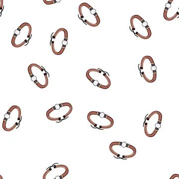 Pattern thread hippie friendship bracelets cartoon vector Stock Illustration