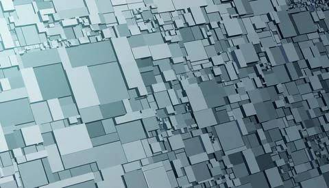 Pattern with three-dimensional cubes. Abstract mosaic of grey colors squares Illustrazione stock