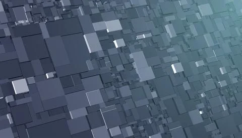 Pattern with three-dimensional cubes. Abstract mosaic of grey colors squares Illustrazione stock