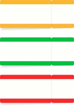 Pattern of three variants of tickets. イラスト素材