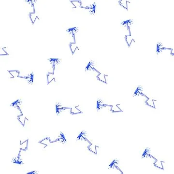 Pattern thunder lightning effect cartoon vector Stock Illustration
