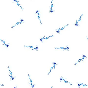 Pattern thunderbolt lightning effect cartoon vector Stock Illustration