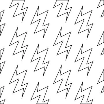 Pattern of thunderbolts icons イラスト素材