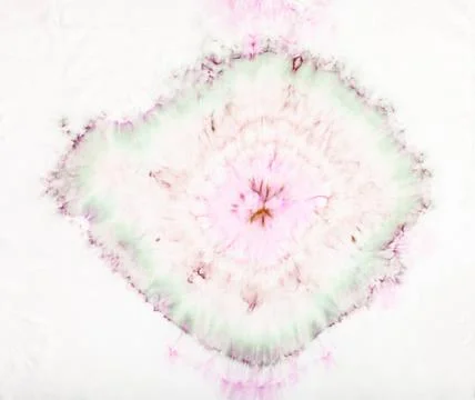 Pattern in tie-dye batik technique on white silk abstract pattern in tie-d... 스톡 사진