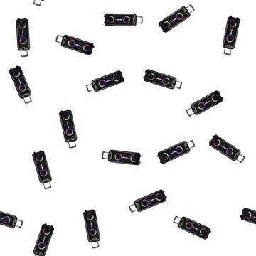 Pattern timbre speaker music cartoon vector 스톡 일러스트